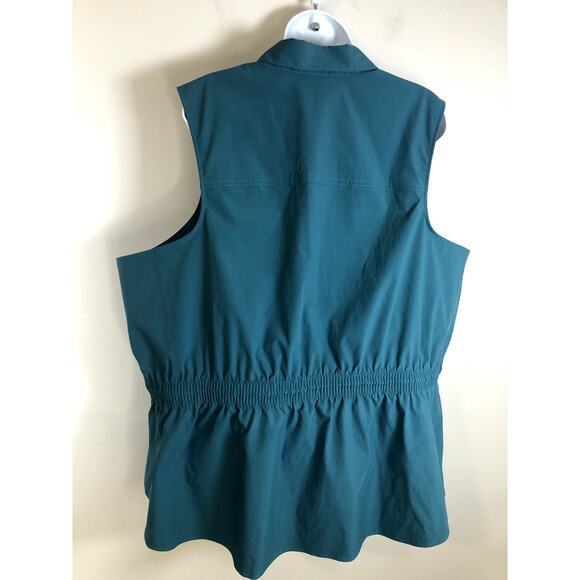 Athleta Levitate Poplin Tank Women's Size 3X Teal - Picture 7 of 15